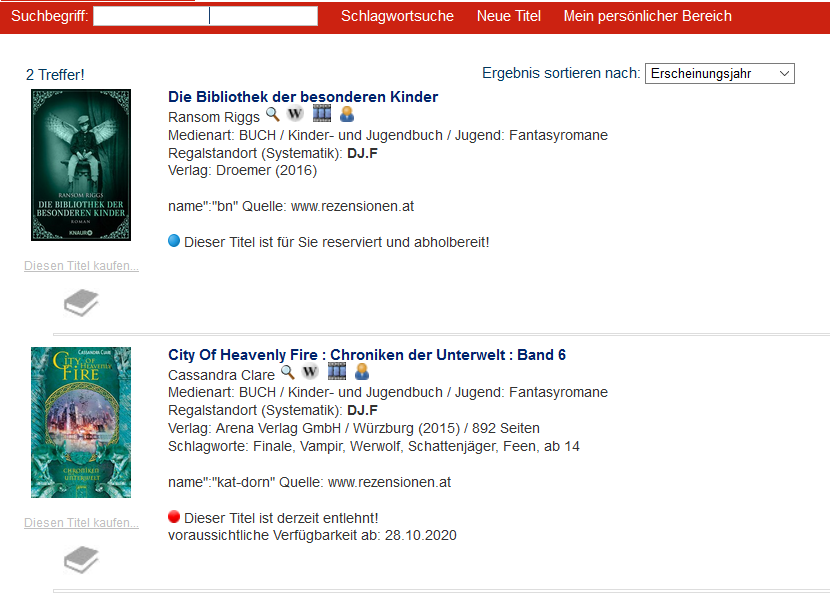 Screenshot Anleitung Medien reservieren